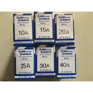 Át đen sino 15a, 20a, 30a kèm vỏ át sino