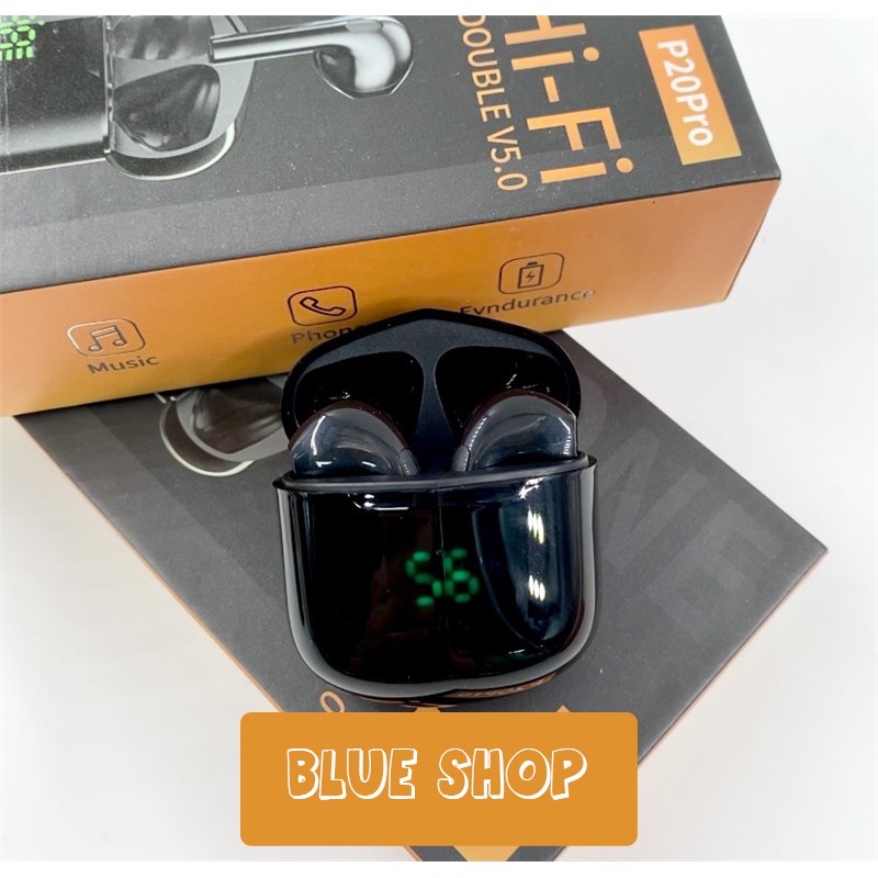 Tai nghe bluetooth P20 PRO nhỏ gọn Led tính tế,tai nghe bluetooth mini P20 pro không dây,Tai nghe không dây