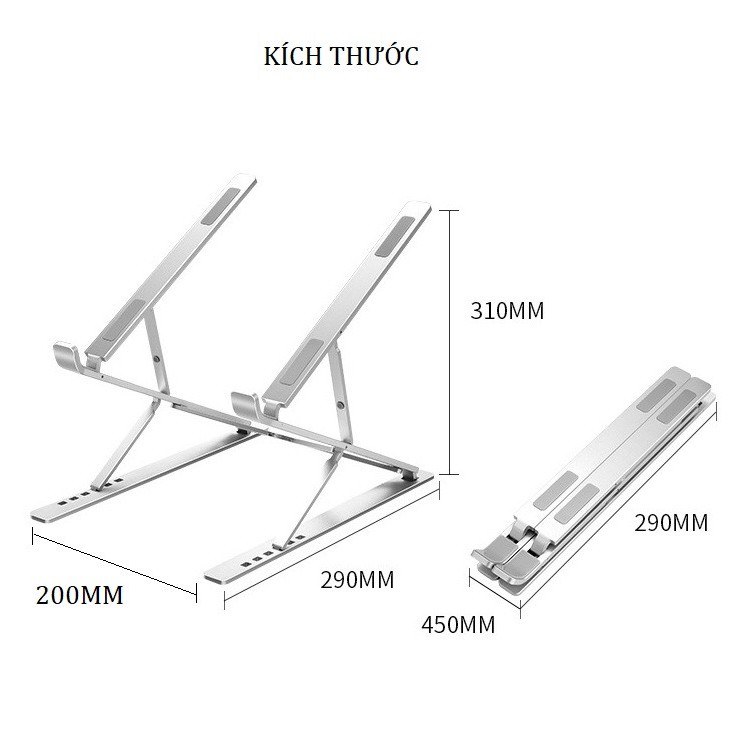 Giá đỡ Laptop - giá kê Laptop MacBook điều chỉnh độ cao theo nhu cầu sử dụng ( loại nhựa)