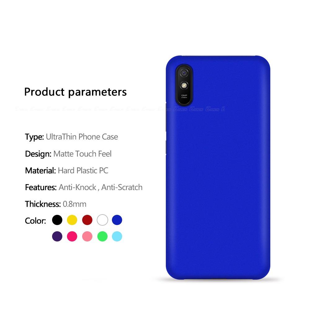 Ốp Điện Thoại Nhựa PC Cứng Siêu Mỏng Mặt Nhám Cho Xiaomi Redmi Note 9S 9 Pro Max Prime