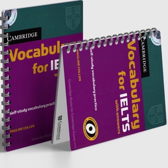 Bản đẹp Cambridge Vocabulary for IELTS - Luyện thi Cambridge IELTS - Bìa màu, gáy xoắn siêu rẻ!