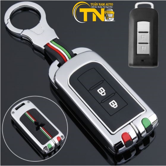 Vỏ ốp khoá xe hơi - Bọc chìa smartkey ô tô Mitsubishi Xpander, Outlander, Triton, Attrage, Mirage