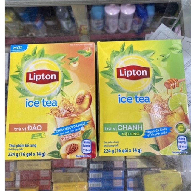 Trà Chanh/Đào Lipton hoà tan 224g