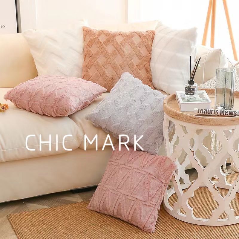 Vỏ Gối Vuông 18 "x18" 45x45cm Chất Liệu Cotton Họa Tiết Đơn Giản Trang Trí Nội Thất