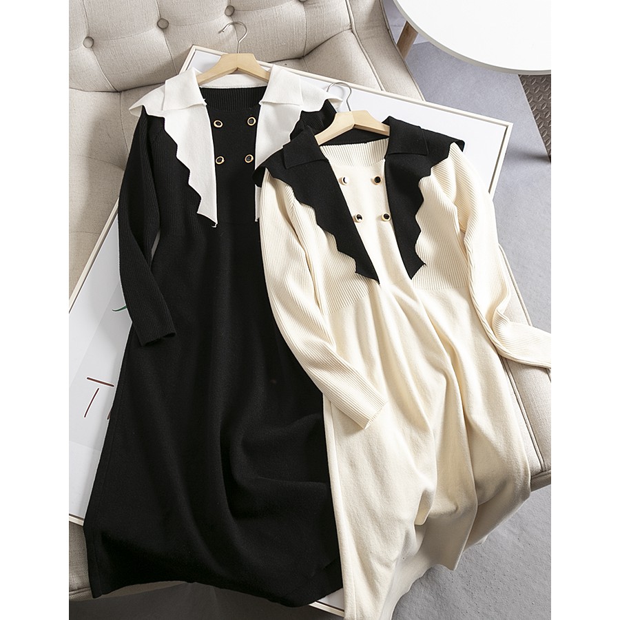 Đầm len thanh lịch