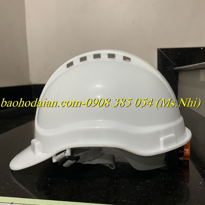 Nón bảo hộ lao động Bảo Bình thông thoáng hơi, đuôi nút vặn- Mã N.011- 2 Màu- Hình thật