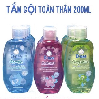 Tắm Gội Toàn Thân Cho Bé Dưới 3 Tuổi D-nee 200ml Tem Công ty Đại Thịnh