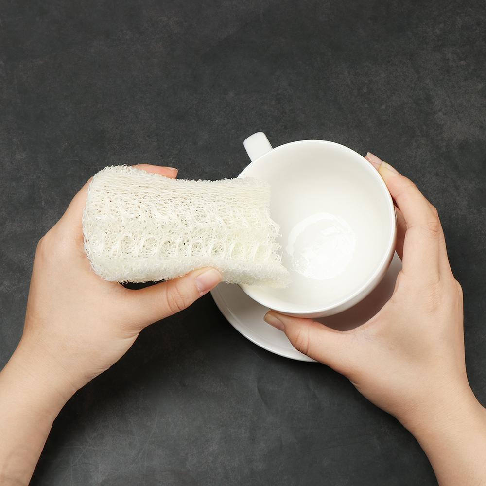 Set 1 / 5 Miếng Xơ Mướp Rửa Chén Bát Có Thể Tái Sử Dụng