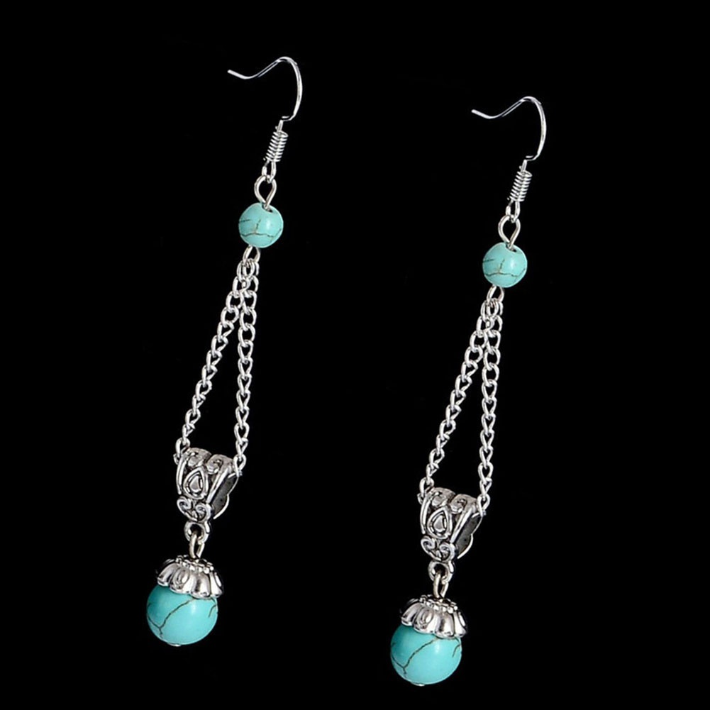 Hoa tai dáng dài phong cách Tây Tạng thời trang dành cho nữ