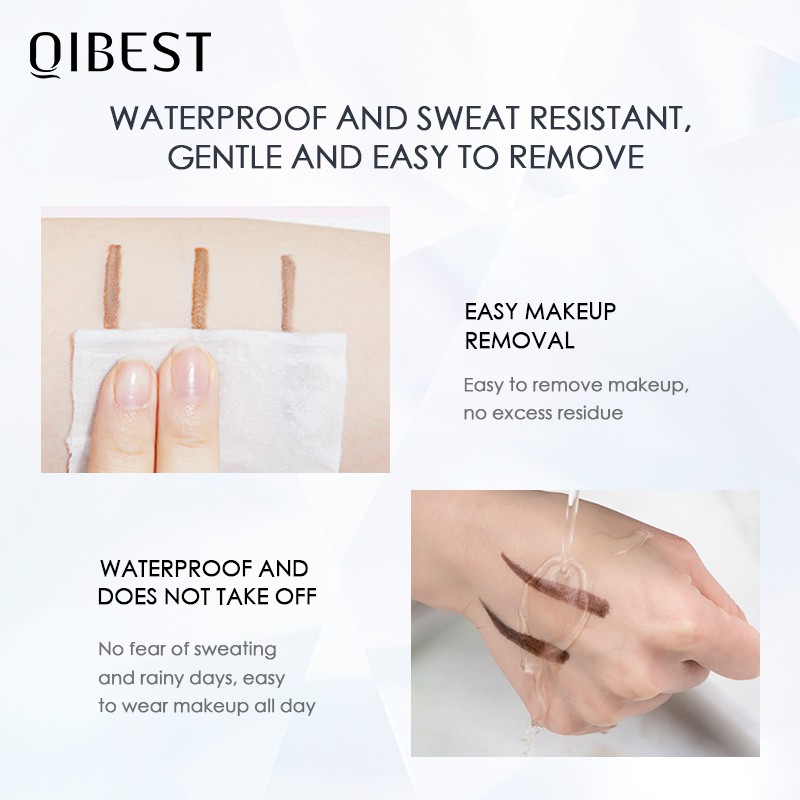 Chì kẻ mày QIBEST có cọ tiện lợi 5 màu sắc thời trang 12.5g | BigBuy360 - bigbuy360.vn