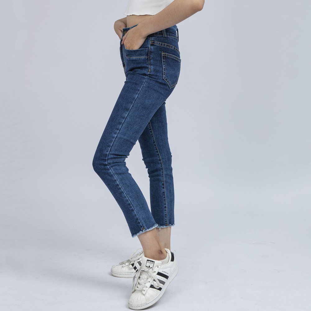 Quần Jean Nữ Co Dãn Cạp Cao 2 Nút Co Giãn Thời Trang Cao Cấp Giãn QR06. InsideShop.03 | BigBuy360 - bigbuy360.vn