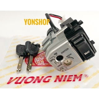 Bộ Ổ Khoá Xe SH VN Chìa 6 Cạnh Chống Trộm Cao Cấp Chính Hãng VƯƠNG NIỆM