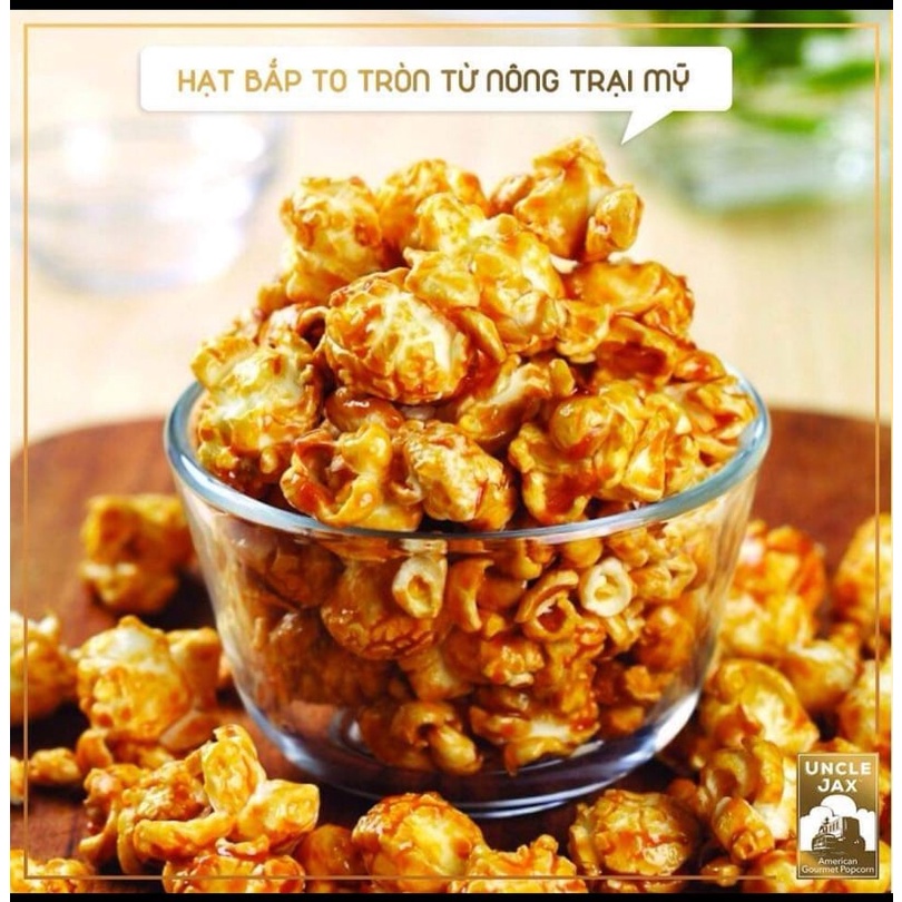 Bắp Rang Bơ Caramel Uncle Jax Size 80gr - Bắp Mỹ Hình Nấm