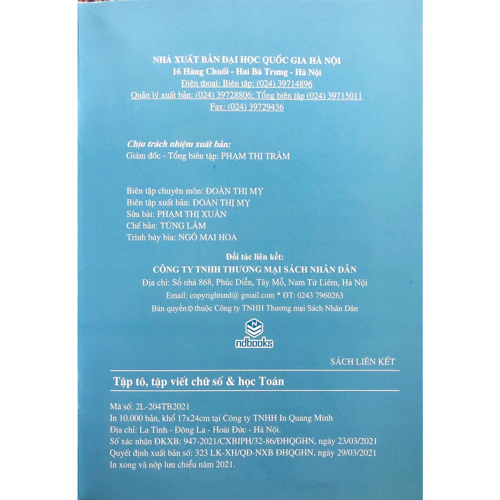 Sách - Tập Tô - Tập Viết Chữ Số & Học Toán