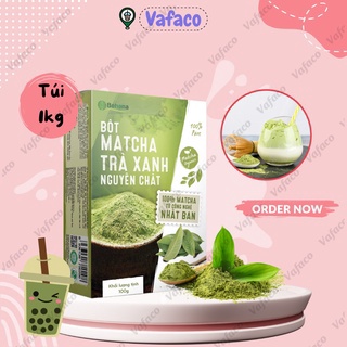 Matcha Trà Xanh Nguyên Chất 100% Công Nghệ Nhật Bản Behena hộp 50g - Nguyên Liệu Làm Bánh Pha Chế Trà Sữa Latte Hộp 50g
