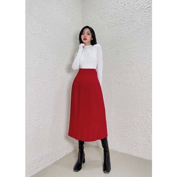 Chân váy midi nữ thời trang sang chảnh