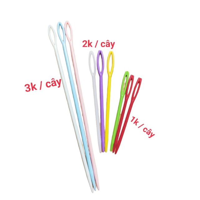 Kim nhựa khâu thú len - 15cm-10cm-8cm