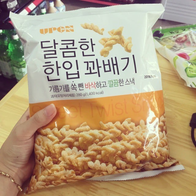 Bim bim quẩy xoắn hàn quốc 280g ( upon snack)