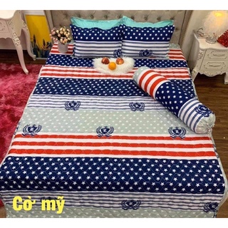 Sét Ga Goi 5 Món Cotton Poly (Chat Chọn Mẫu)