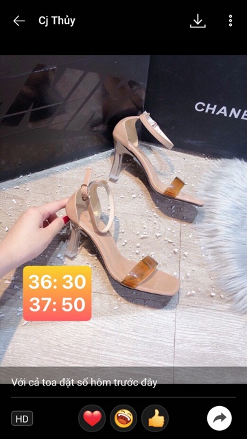 Giày sandal quai mika gót nhọn 7p (hàng đẹp) Mã H32