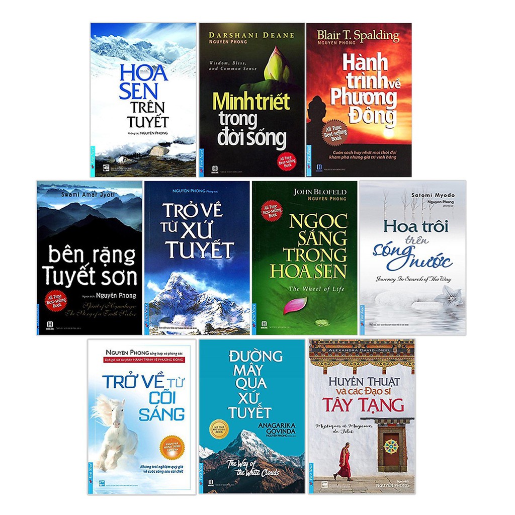 Sách - Trọn Bộ 15 Cuốn Sách Của Tác Giả Nguyên Phong (FN)