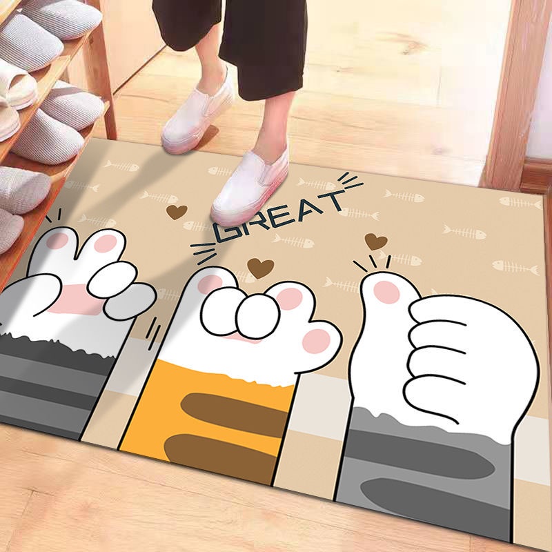 Thảm Lót Sàn Chống Trượt Họa Tiết Hoạt Hình Dễ Thương