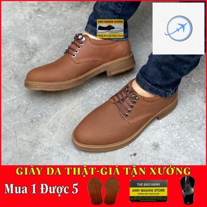 🕶️❤️ Giày da nam cao cấp chất liệu da bò nubuck cực phẩm phong cách bụi bặm nam tính Dr024 🕶️❤️