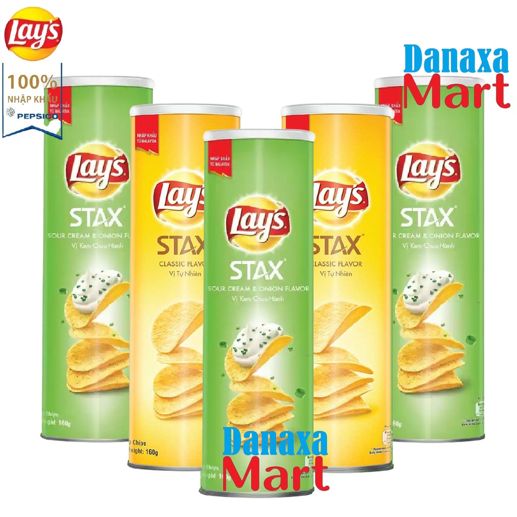 Lays Snack vị Kem chua Hành NEW 105g