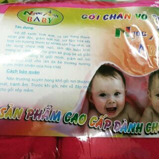 Gối chặn vỏ đỗ Ngọc Ánh cho trẻ sơ sinh