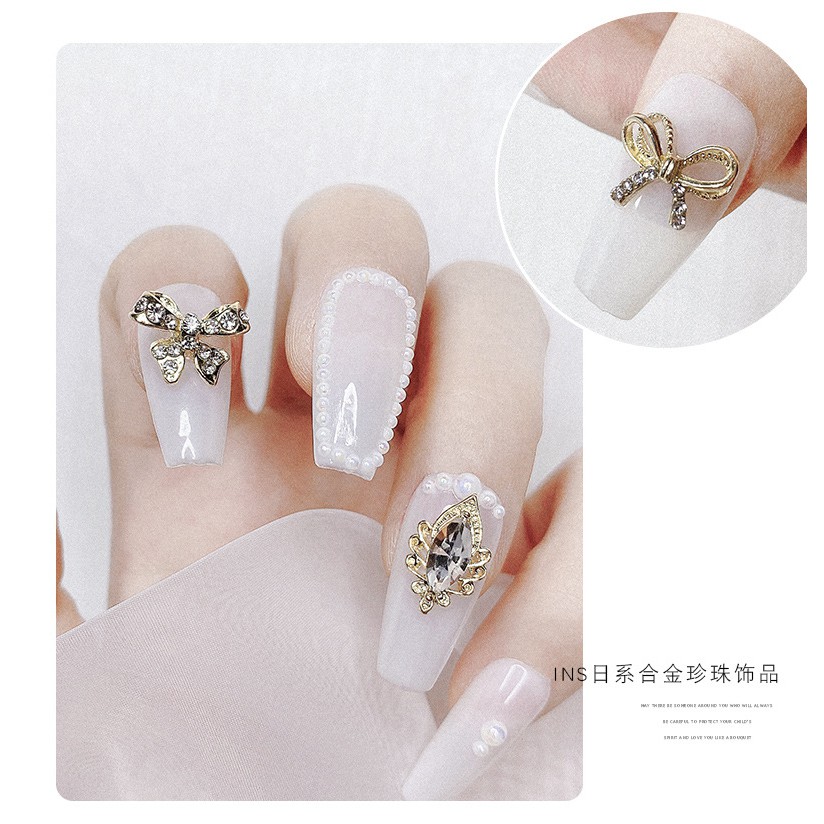 Mới Phụ Kiện Trang Trí Móng Tay Hình Bướm Lấp Lánh Xinh Xắn