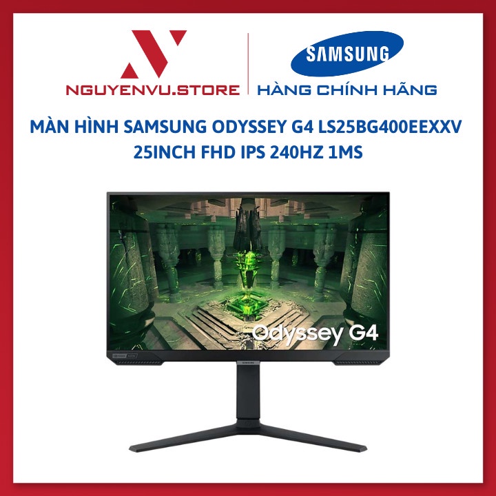 Màn hình Samsung Odyssey G4 240Hz LS25BG400EEXXV 25 inch / LS27BG400EEXXV 27 Inch (FHD/IPS/240Hz/1ms) - Hàng chính hãng