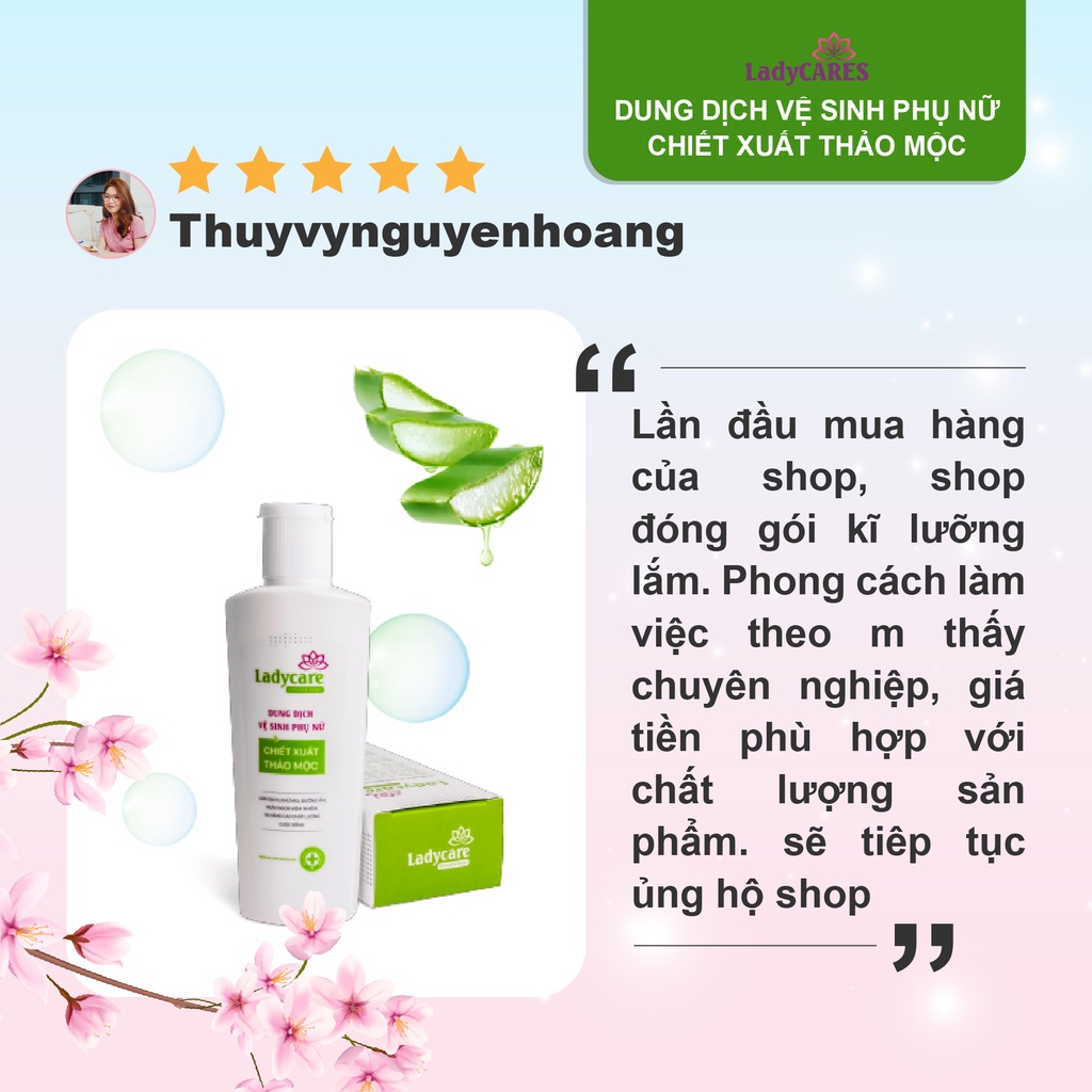 Dung Dịch Vệ Sinh Phụ Nữ Thảo Mộc laClé Ladycare chai 100ml