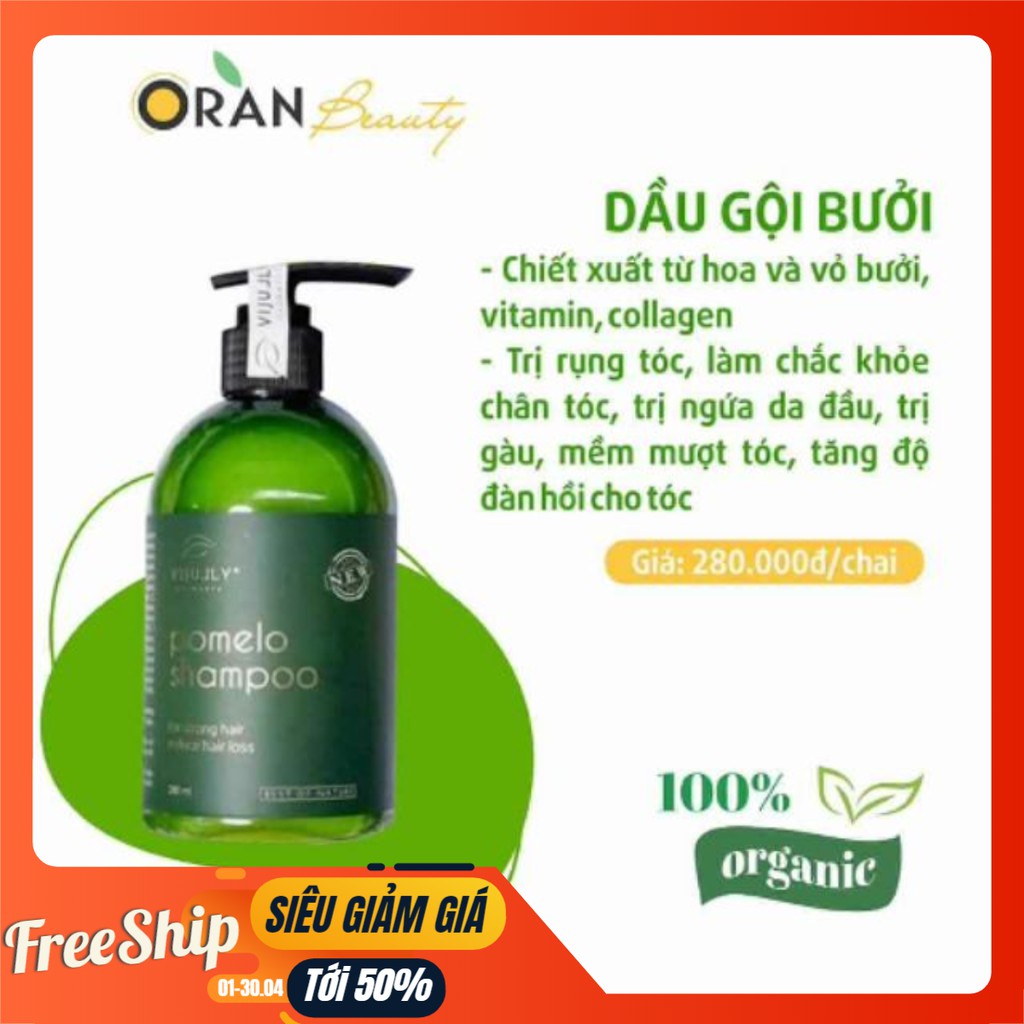 (FREESHIP) Dầu Gội Bưởi VIJULLY- Ngăn Rụng Tóc - Giúp Mọc tóc nhanh hơn