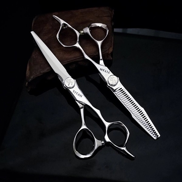 Kéo cắt tóc Titan thép 440C sắc bén bền bỉ - TJ630
