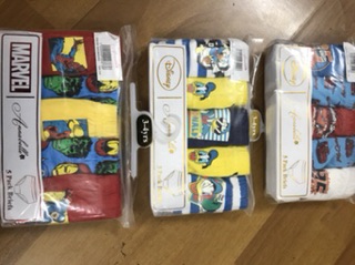Set 5 quần chip Marvel, Donal, MC qeen