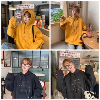Áo khoác hoodie nỉ in hình lịch