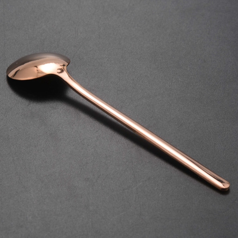 Set 1 Muỗng Cà Phê Tay Cầm Dài Bằng Thép Không Gỉ 304