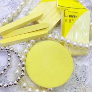 HaDuyXYZ -  Bông Nở Rửa Mặt Bọt Biển Chivey Nhật Bản - Namphuong332