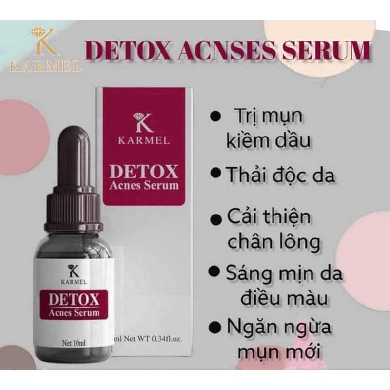 KAMEL SERUM DETOX - Loại bỏ mụn, thu nhỏ lỗ chân lông, đào thải độc tố, dưỡng trắng làm đều màu da.