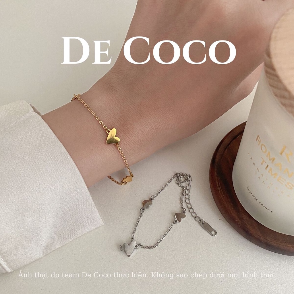 Vòng tay hình trái tim Eiffel De Coco