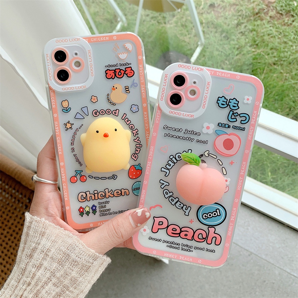 Ốp lưng iphone trong lỗ viền camera cute đào bóp 6/6plus/6splus/7/7plus/8/8plus/x/11/12/pro/max/plus/promax-Awifi C4-5