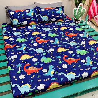 Bộ ga chun và 2 áo gối nằm nhiều mẫu, drap cotton poly - kích thước1m8x2m
