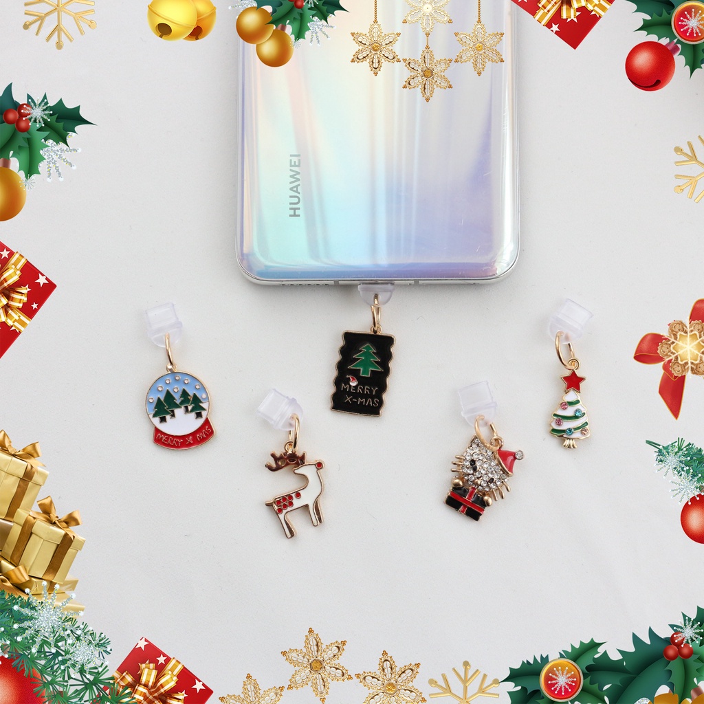 Ốp Điện Thoại Chống Bụi Hình Cây Thông Giáng Sinh Cho Huawei