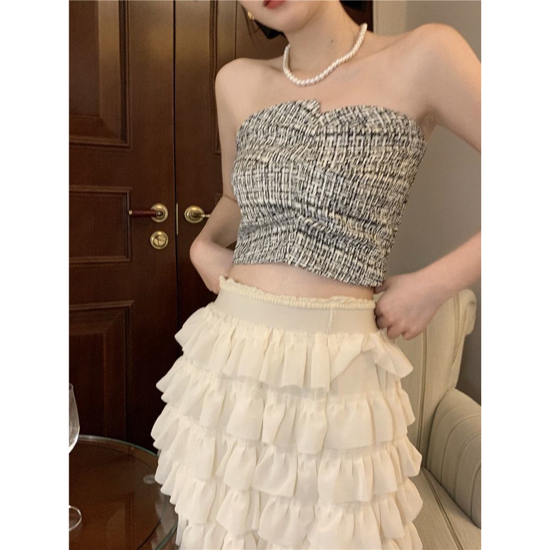 Áo Ống Xếp Ly Phong Cách retro Hàn Quốc Thiết Kế Mới