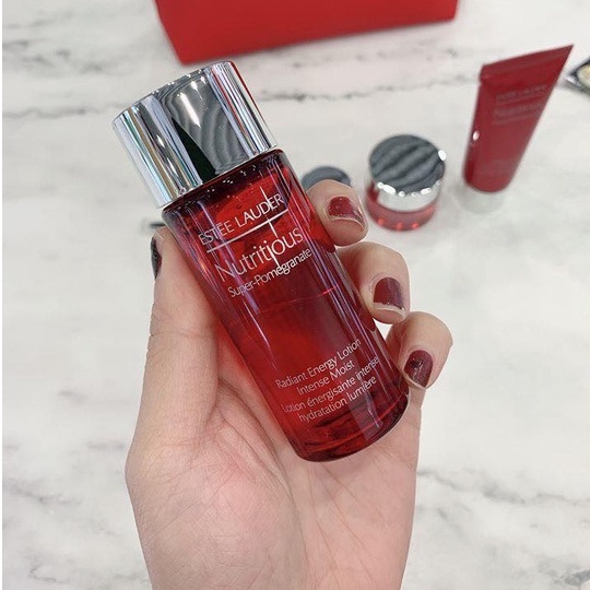Nước Thần Lựu Đỏ Estee Lauder Nutritious Super Pomegranate Radiant Energy Lotion Intense Moist 200ml