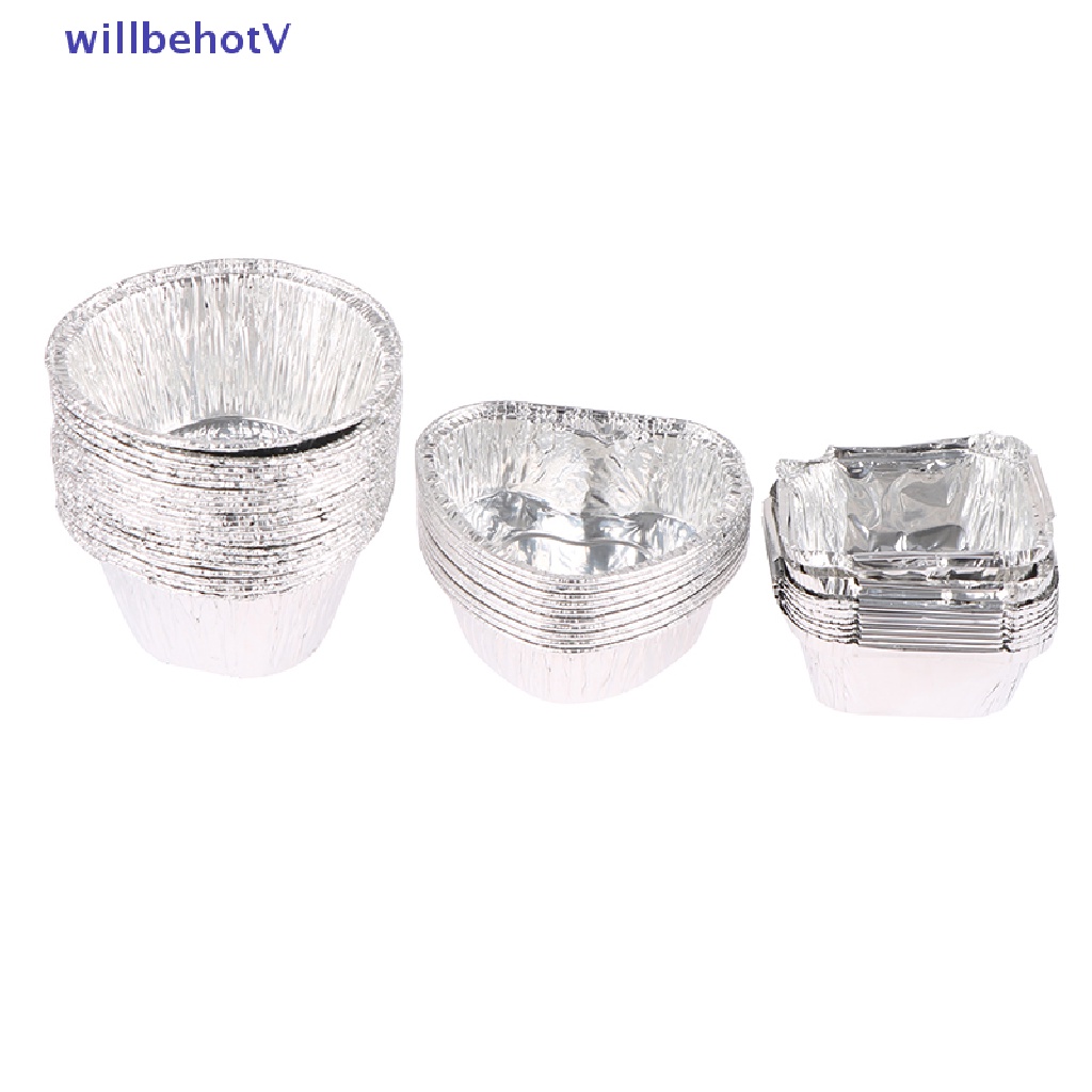 Set 10 Khuôn Nhôm Làm Bánh Tart Trứng Mini