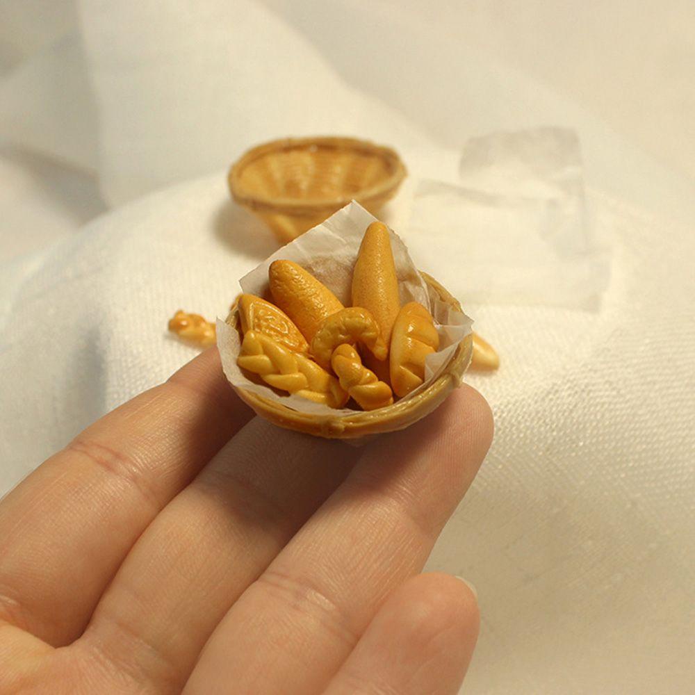 Rổ Bánh Mì / Trứng Mini Tỉ Lệ 1: 6 / 1: 12 Trang Trí Nhà Búp Bê
