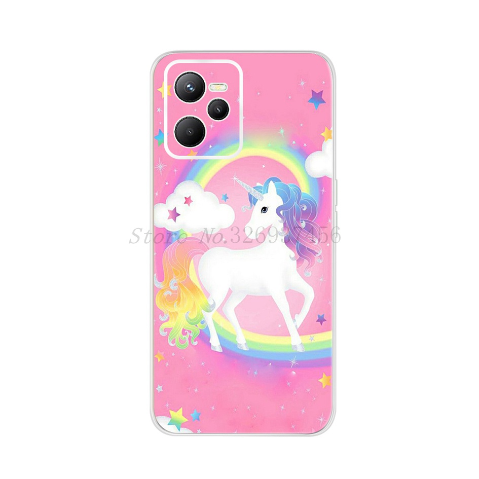Ốp Điện Thoại TPU Mềm In Hình Bướm Hoạt Hình Cho OPPO Realme C35 2022 RealmeC35 RMX3511 C 35