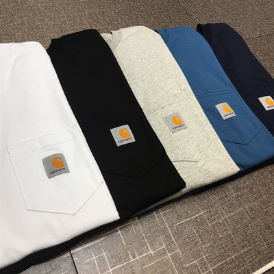 CARHARTT  long-sleeved t-shirt pure cotton Korean version loose wild ins tide pocket bottoming tide brand