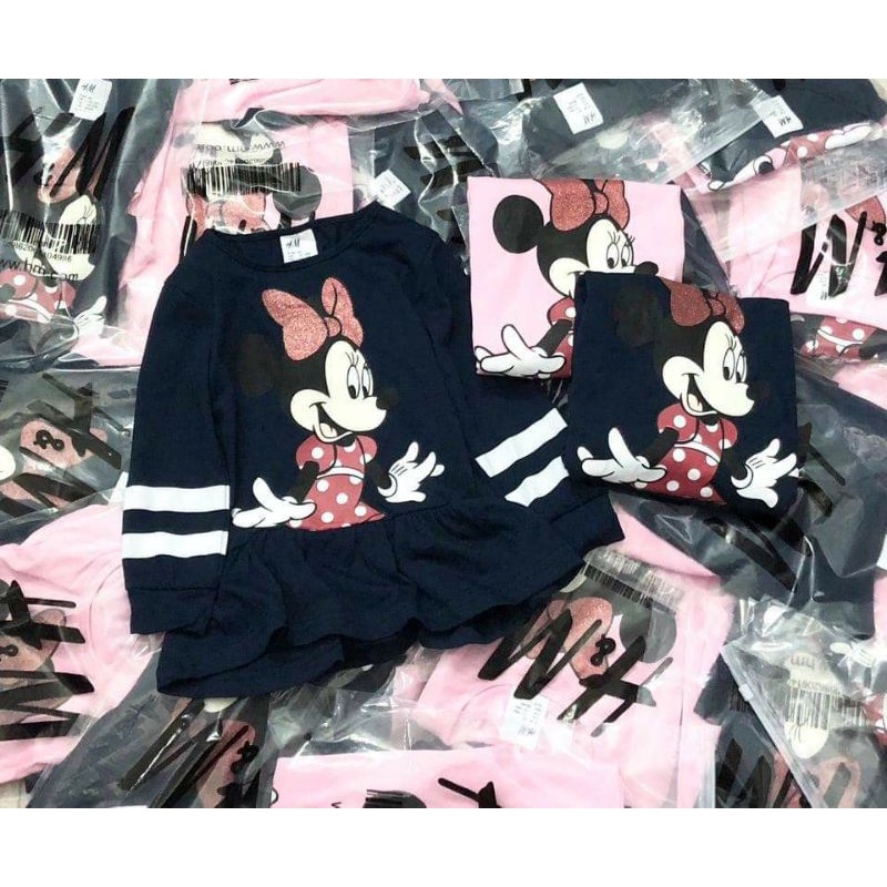 Set 2 váy áo Minnie Hm